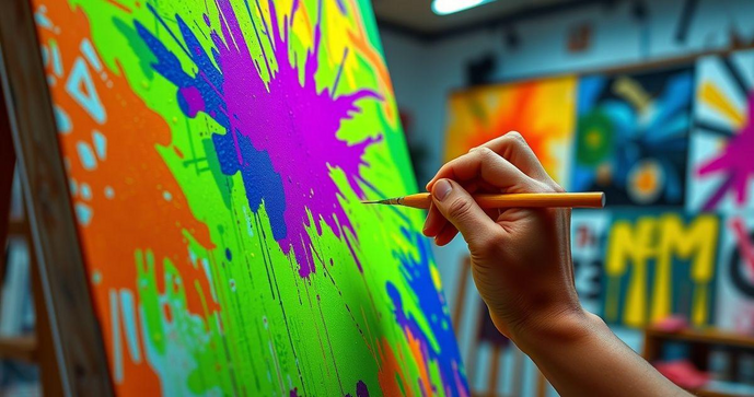 Pigmentos fluorescentes transformam arte e design: descubra suas aplicações e benefícios